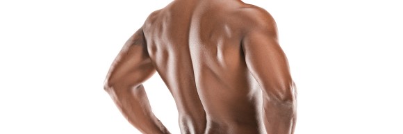back of a male without shirt